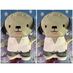 Bullseyes Playground Halloween Frankendog Frankenstein dog pillows set of 2